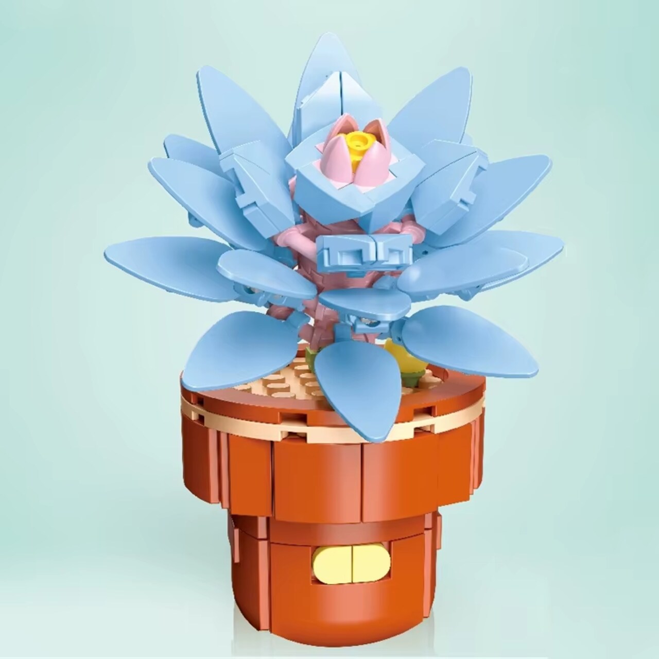 Plant Building Brick Kit - Echeveria by Wizardi F07N11-28-26(113)